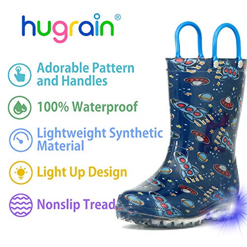 Image of HugRain Light Up Rain Boots for Little Kids