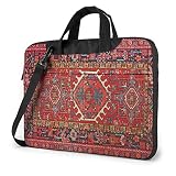 Alfombra de Irán Oriental Glam iraní étnico Tradicional Tribal portátil Bandolera para Ordenador portátil Funda para Ordenador portátil maletín de Negocios