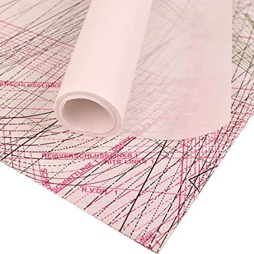Glitzerpüppi Set of 2 Pattern Paper 2 Rolls of 10 m x 100 cm Blank Pattern Paper Transparent Paper for Sewing Patterns and Creative Work (Drawing Paper, Tracing Paper, Sketching Paper)