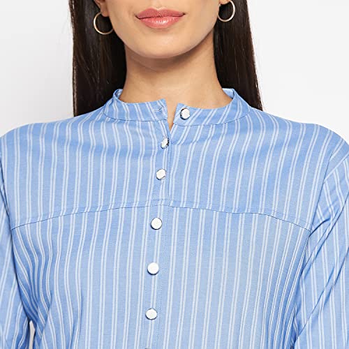 Image of CAMEY Women Striped Cotton Dress