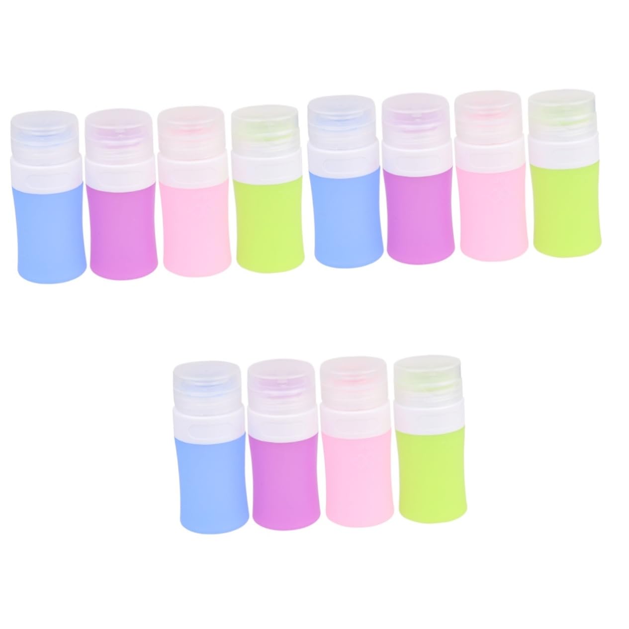 DOITOOL 12 Piezas acondicionador pelo constituir dispensador botella contenedor tamano de viaje viajar cosmético