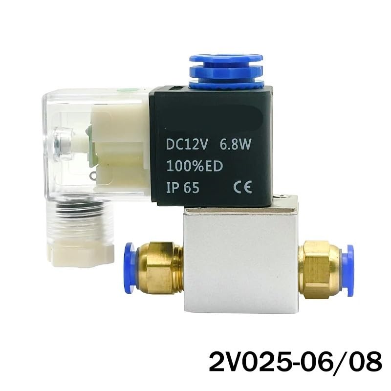 Électrovanne pneumatique 2V025-08 DC24V distributeur air 2 voies