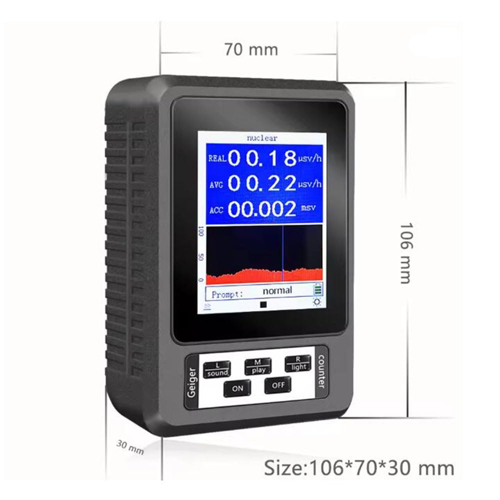 Nuevo Contador Geiger portátil XR-1, Detector de radiación Nuclear, dosímetro Personal, probador de mármol, dosímetro de radiación de Rayos X.,Blanca