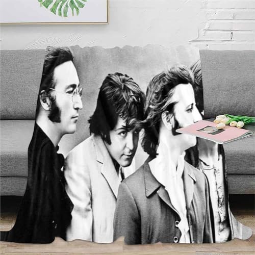 CHEWYZ Couverture en Flanelle à Motif 3D The Beatles,Couverture Super Douce en Flanelle,Couverture en Peluche pour canapé,Automne/Hiver 180x200cm - Les Beatles, Paul McCartney, John Lennon, RIngo Starr, George Harrison CHEWYZ Couverture en Flanelle à Motif 3D The Beatles,Couverture Super Douce en Flanelle,Couverture en Peluche pour canapé,Automne/Hiver 180x200cm – Image 4