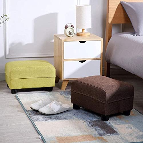 Siège cuboïde rembourré avec repose-pieds de rangement multifonction