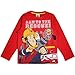 Fireman Sam al Salvataggio Ragazzi a Maniche Lunghe T-Shirt Rosso 98 | Ages 1-6, i Vestiti dei Bambini, Rosso Superiore dei Capretti, da Bambino Taglie, Idea Regalo di Compleanno Son