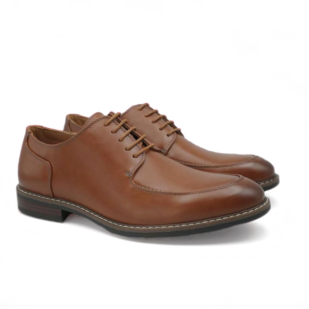 Finishing & Sewing Zapatos de vestir Oxford con cordones para hombre