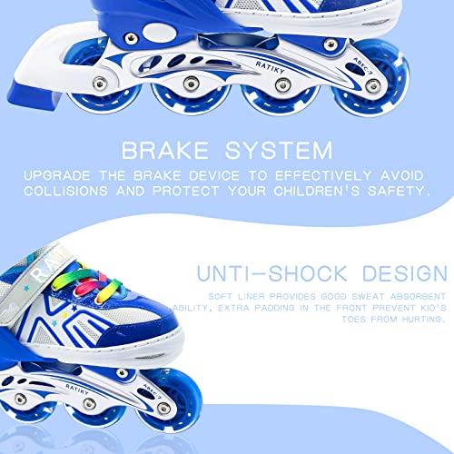 Ratiky Adjustable Inline Skates For Boys And Men With Full Light Up Wheels, Outdoor Roller Skates For Girls And Women #TOP5