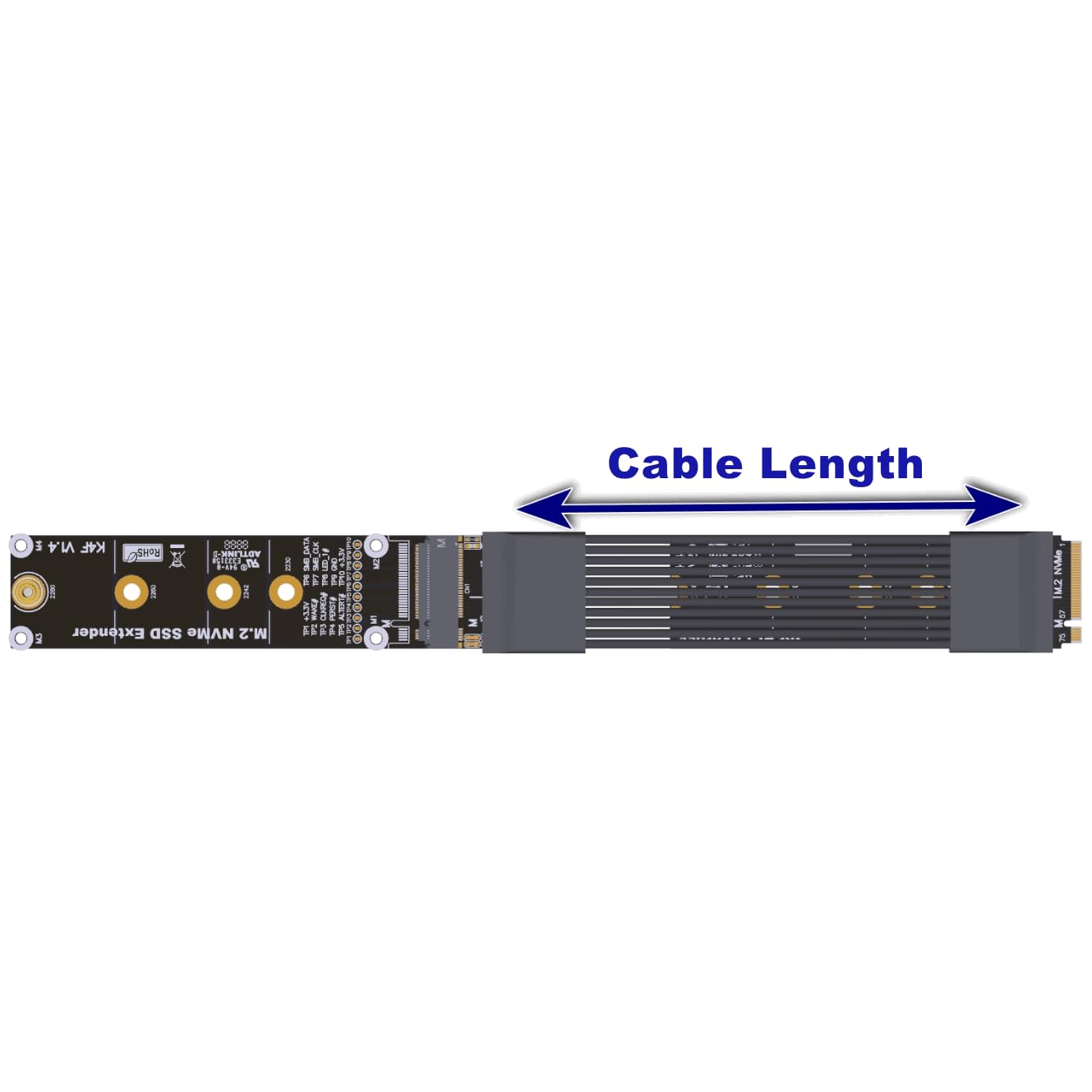 Amazon.com: ADT-Link NGFF M-Key NVME Male to Female Extension PCI