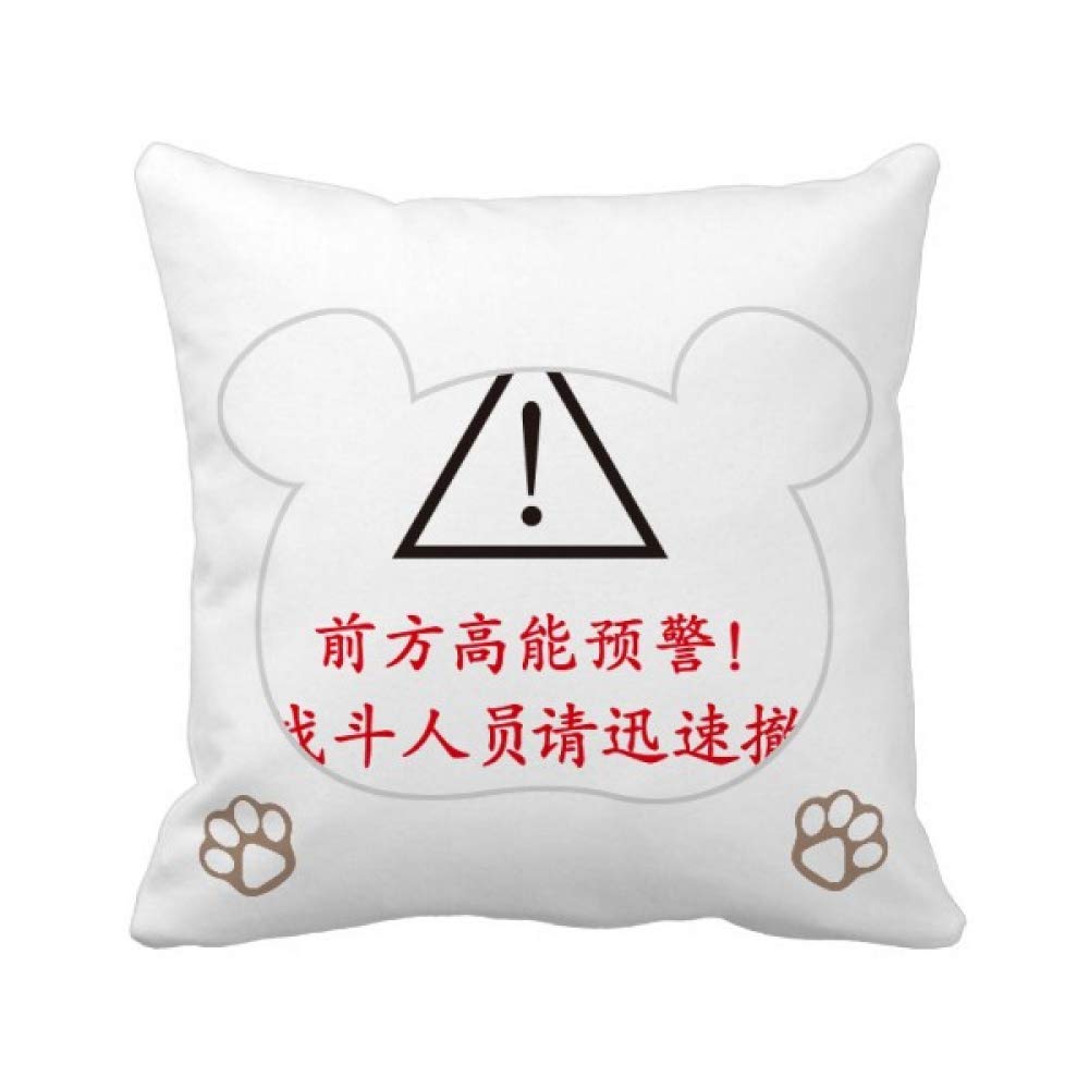 Housse de coussin Safe Landing Bear aux finitions soignées pour literie