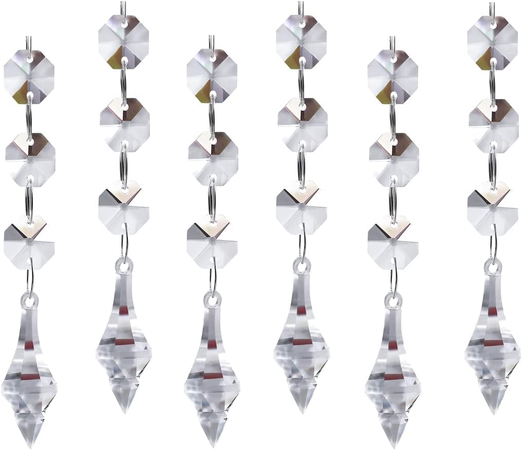 30PCS Acrylic Crystal Beads Garland Chandelier Hanging Wedding Party Celebration Decor