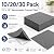 HoKiis 10/20/30Pcs Self-Adhesive Floor Squares, 12x12 Inch Peel and Stick Carpet Tiles, DIY Trimmable, Durable Polyester Soft Padded for Bedroom, Office, Living Room,Grey,30