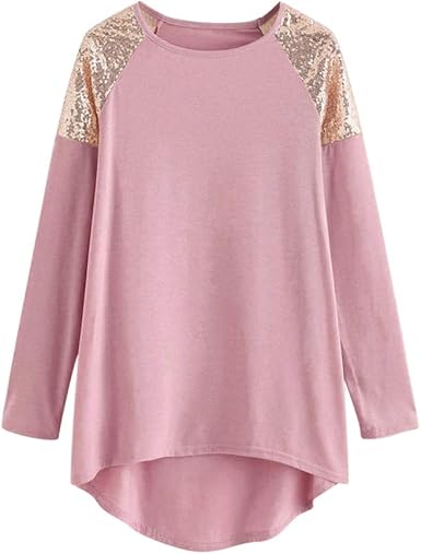 contrast sequin sweatshirt