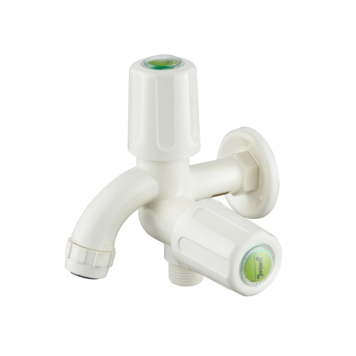 JINDAL Stony PTMT 2in1 Faucet/Tap with Wall Flange/Plastic Faucet/Tap for Bathroom and Home/2 WayTap/Glossy Finish/Ivory/Pack of 1/0008 (B0CRKYN81P) Amazon Price History, Amazon Price Tracker