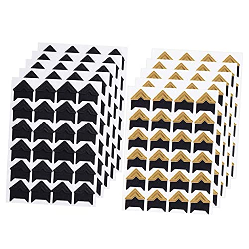 DIYEAH Cute Scrapbook Stickers 10 Sheets of Self-Adhesive Photo Corner Stickers for DIY Scrapbooking Decorations