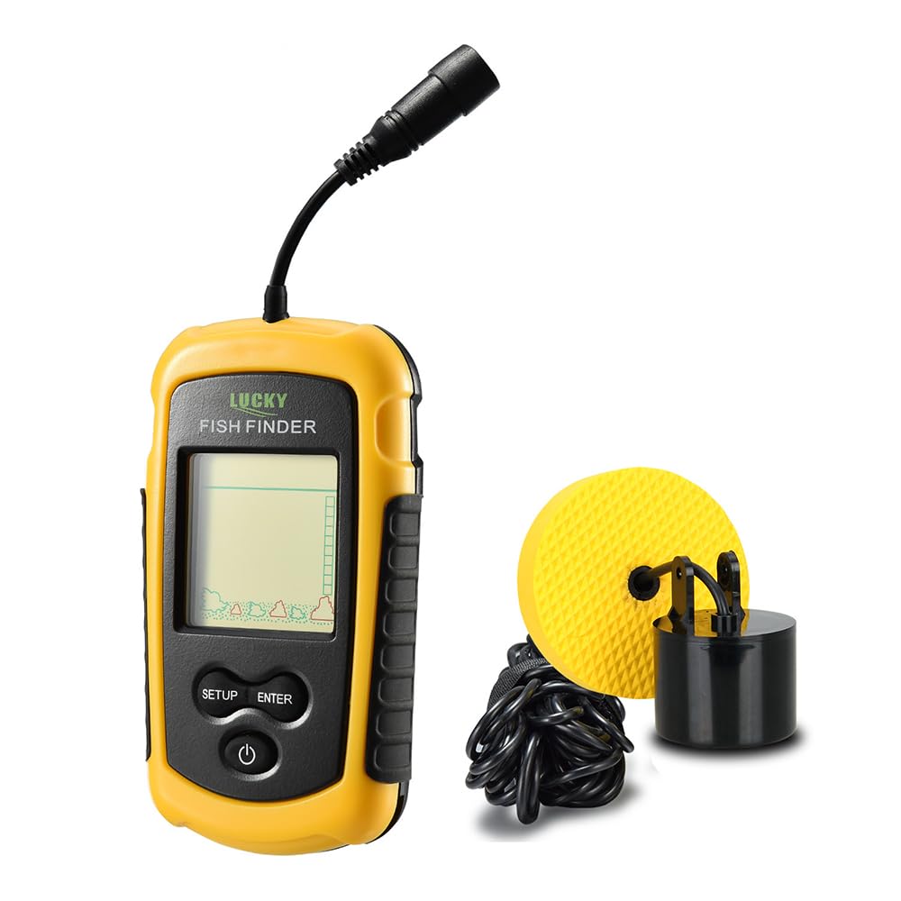 Lucky Sondeur de pêche portable LCD couleur 100 m de profondeur pour bateaux
