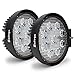 Safego 2x 27W Faro Trabajo LED Focos de Coche 12V 24V Ronda Faros LED Tractor Flood Beam 6000K IP67 Impermeable Offroad Foco de Trabajo LED para Tractor Moto ATV SUV Camión Barco