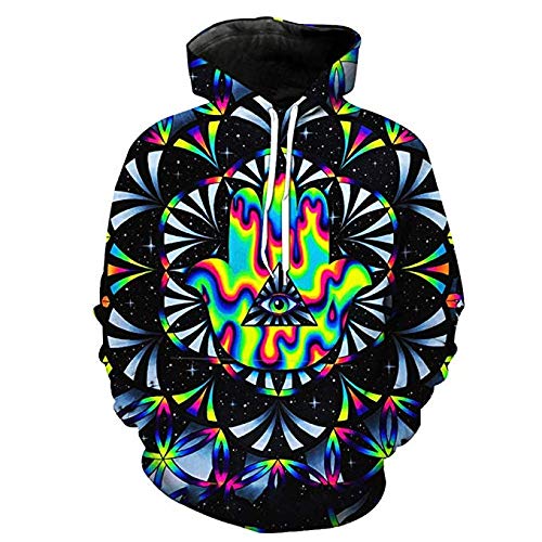 Pull en vrac pull à capuche grande taille imprimé vêtement sport manches longues