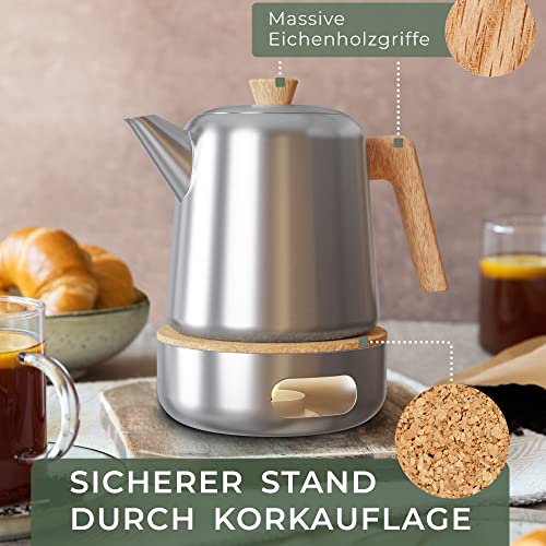WALDWERK Teekanne mit Stövchen (1,1L) – Ansicht 2