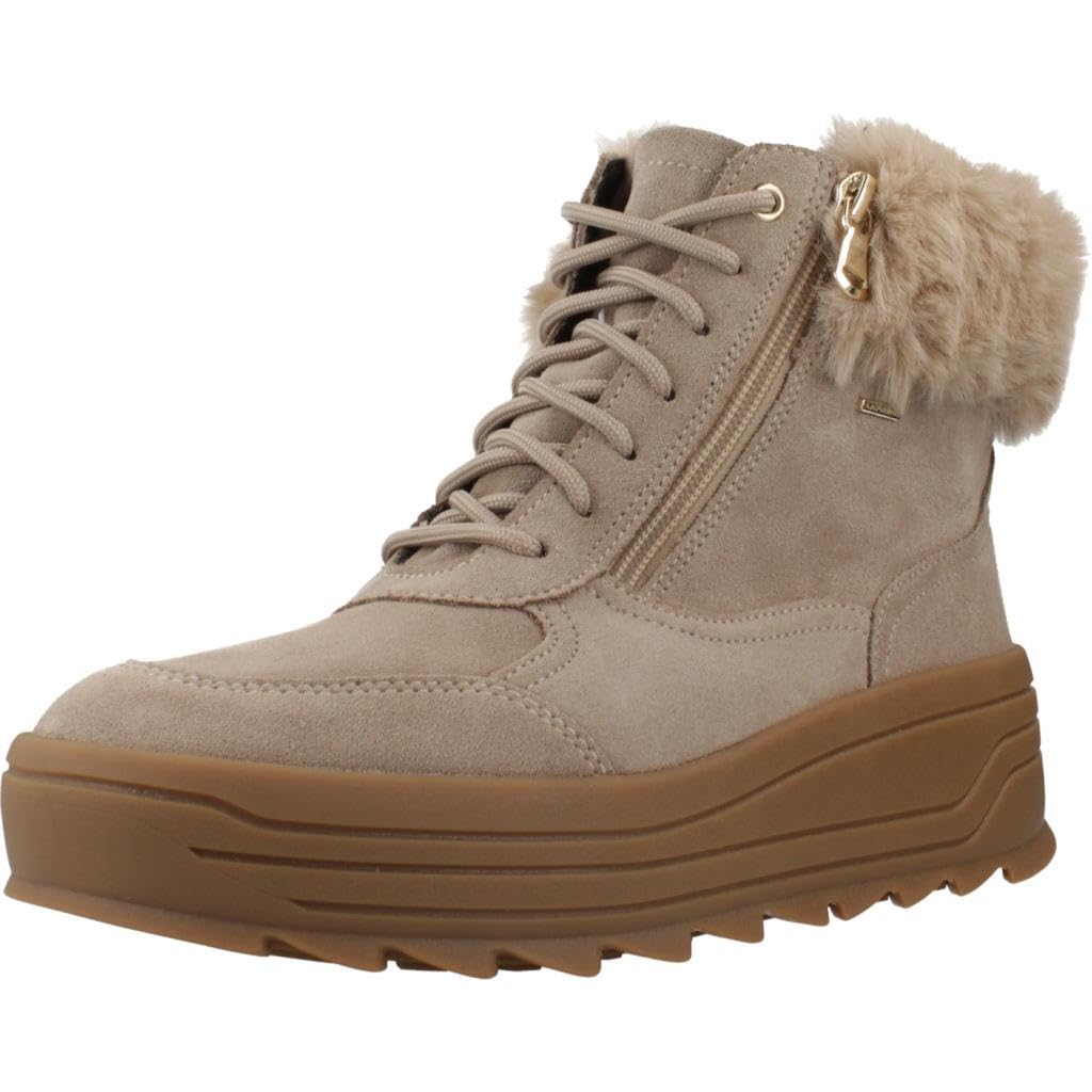 Geox Women's D Milleiny B Abx BAnkle Boot, Lt Taupe, 5 UK