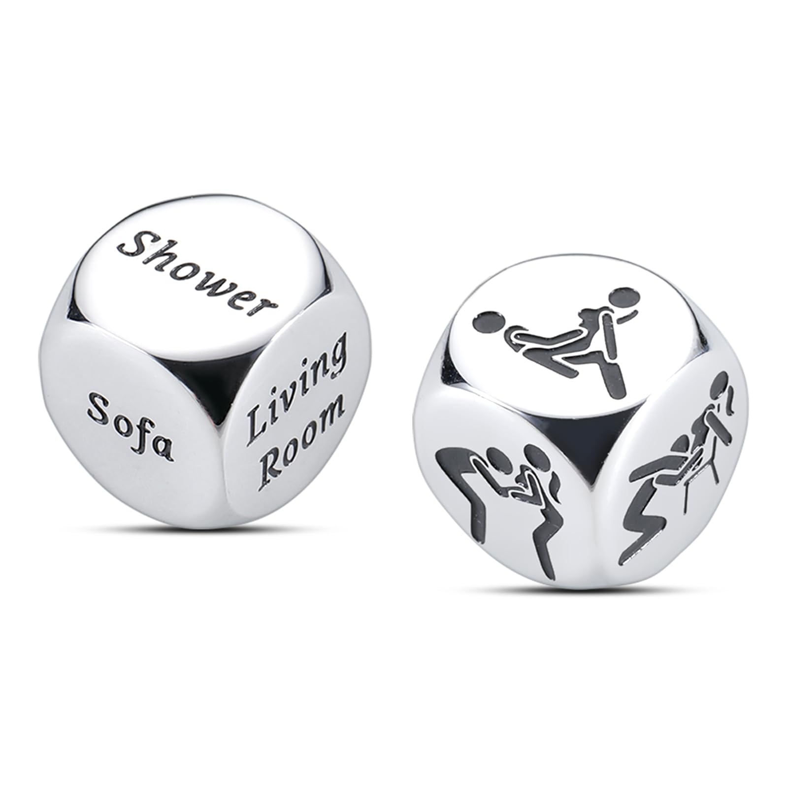 Regalos de broma navideños, regalos de aniversario para parejas, regalos para él y ella, calcetines navideños, regalos de elefante blanco, decisión de cita nocturna, 2 dados, regalos para novio, novia, esposo y esposa, San Valentín divertidos.