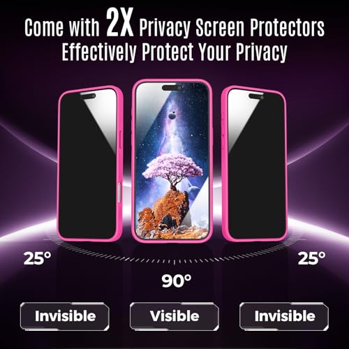 Image of Symcele Designed for iPhone 16 Pro Case, Hot Pink