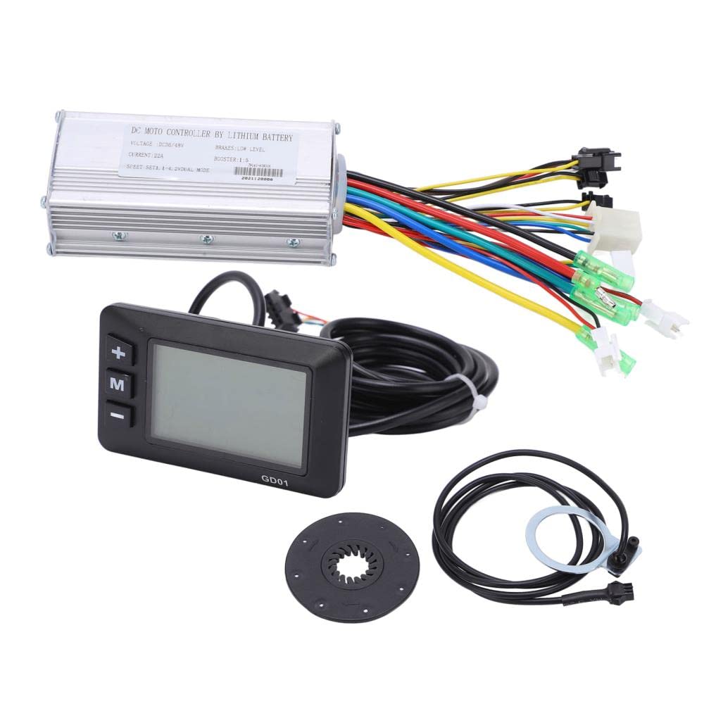 Upgrade Your E-Bike Motor with 500W Brushless Motor Controller Kit Including Thumb Throttle & Power Assist Sensor LCD Display Controller for Electric Bike Motor