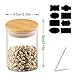 EKKONG12pcs Tarros de Vidrio de Almacenamiento Botes de Cristal con Tapa de...