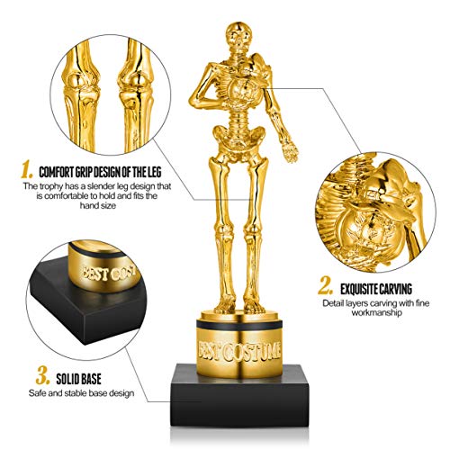 Fantasia de Halloween Nuobesty, troféu de abóbora dourada, troféus de prêmio para festas de Hallowee