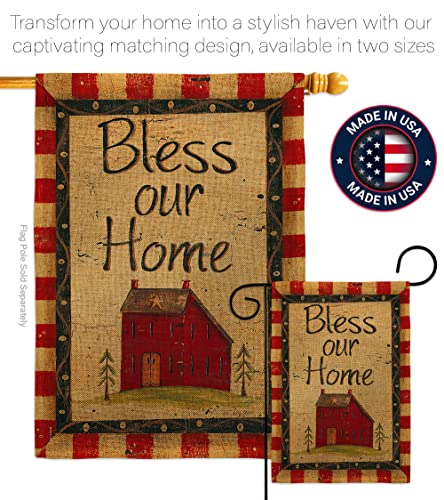 Breeze-Decor-Bless-Our-Home-House-Flag-Country-Living-Primitive-Farm-Western-Barn-American-Rustic-Cowboy-Rural-Ranch-Decoration-Banner-Small-Garden-Yard-Gift-Double-Sided-Made-in-USA Breeze Decor Bless Our Home House Flag Country Living Primitive Farm Western Barn American Rustic Cowboy Rural Ranch Decoration Banner Small Garden Yard Gift Double Sided Made in USA