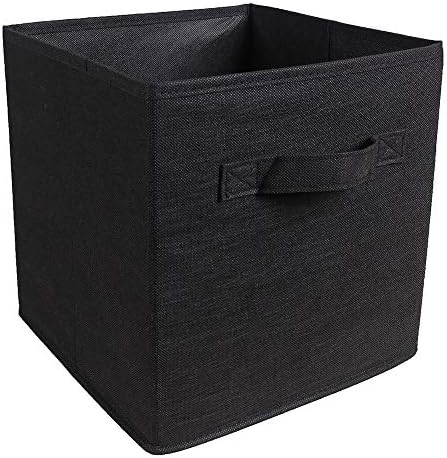 HomeSailing EU Unit Storage Box Cube for Clothes Laundry Wardrobe Underwear Storage Organiser Bedroom Kids Toys Canvas Storage Box Bin Fabric Collapsible with Handle (x2, Dark Purple)