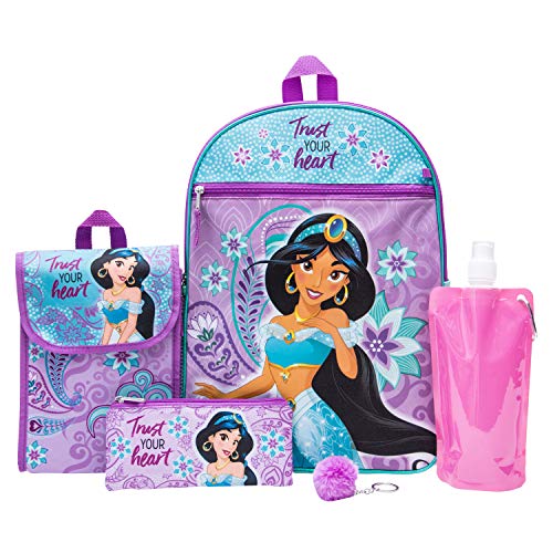 Disney's Aladdin Backpack Combo Set - Disney Aladdin Girls' 6 Piece Backpack Set