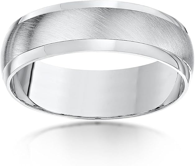 Alianza De Plata Media Caña Acabado Mate 337268 | Talla 7