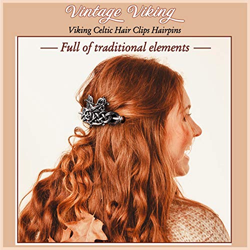 Syhood SYHOOD-266235 6 Pieces Retro Silver Viking Celtic Alloy Hair Clips thumb #4