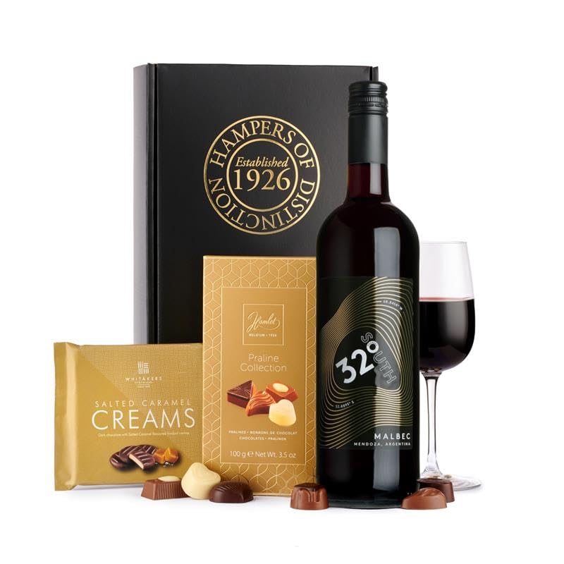 Thornton & France Red Wine & Chocolates Hamper Gift
