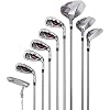 Wilson-Set-Completo-para-Principiantes-9-Palos-de-Golf-con-Trolley-Mujer-Stretch-XL-BlancoGrisVioleta