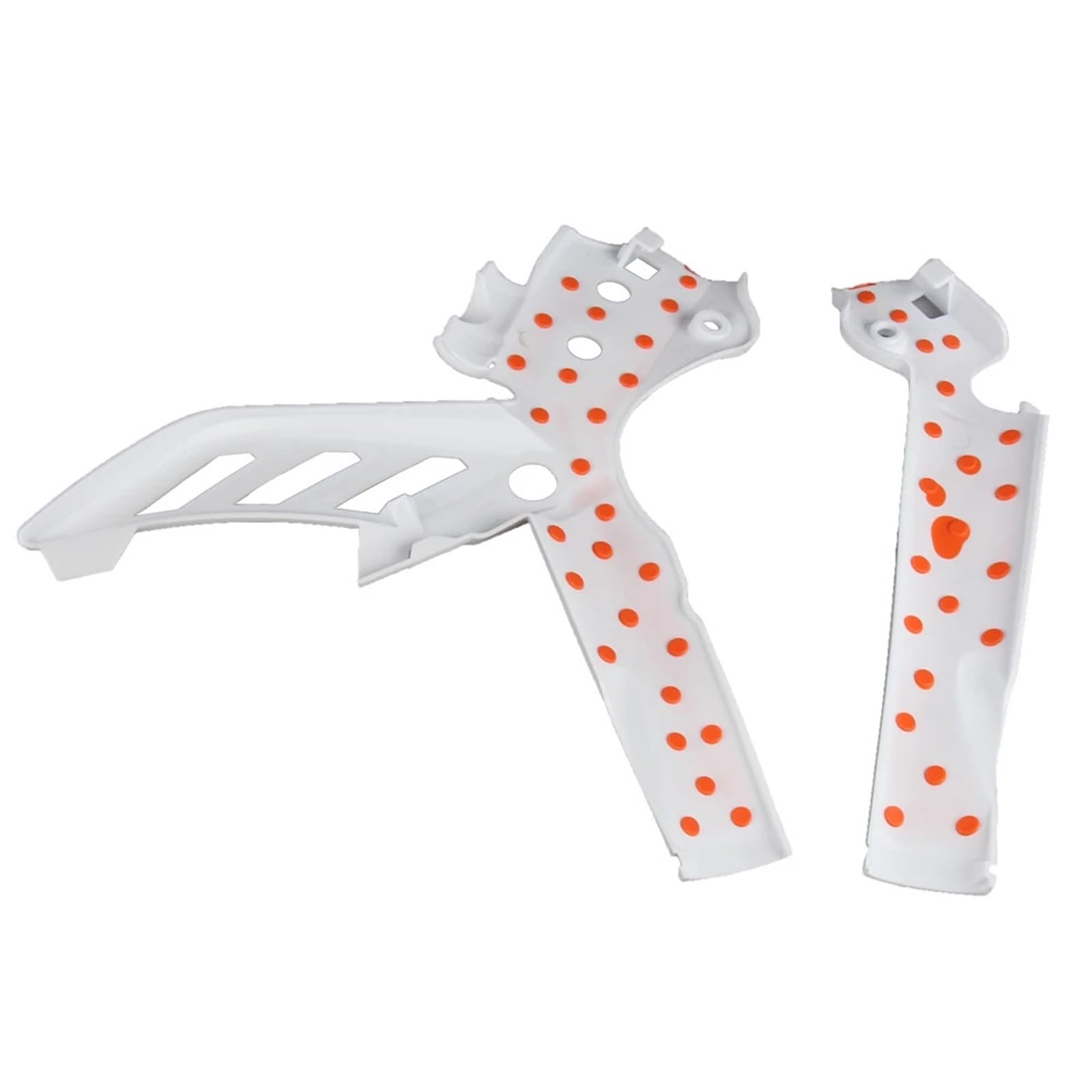 Adatto per K&TM 125-500 SX125/150 XC-F 2011-15 EXC-F Six Days 2012-16 Set di protezioni per telaio moto protezione forcella(Orange White)
