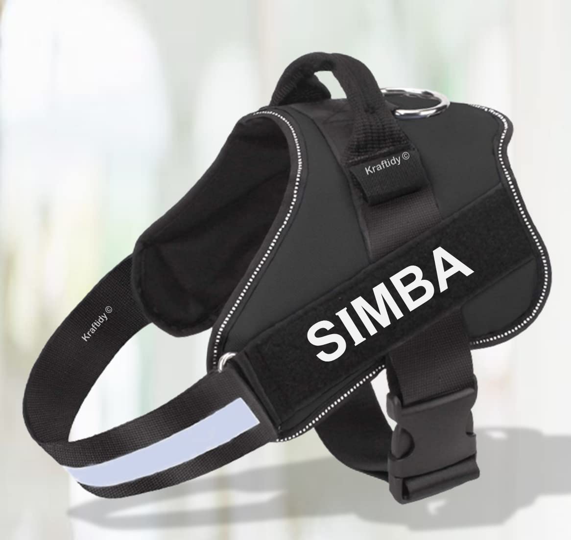 Kraftidy Dog Harness with Name id Customized for Dogs Large Medium