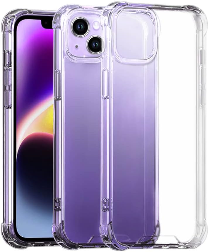 Case Compatible with iPhone 14 (6.1-Inch), Slim Soft TPU & Shockproof Anti-Scratch Hard PC Back, (Airbag Protection) Bumper Protective Cover for iPhone 14 - HD Clear