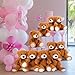 MaoGoLan Bulk Teddy Bear Baby Shower, 10 Packs Small Dark Brown Teddy Bear Stuffed Animals in Bulk,13.5