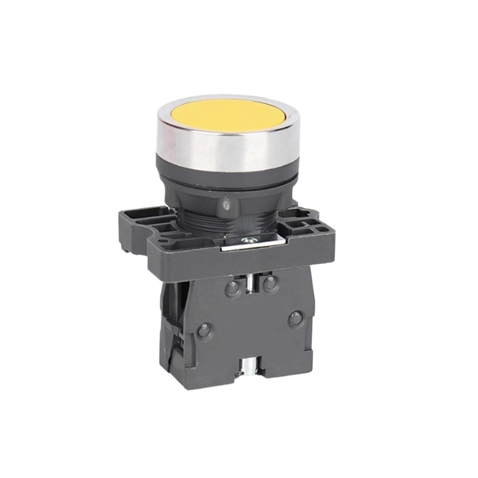 KKPOPP Push button switch XA2EA51 yellow 1NO panel mount for industrial automation systems and equipment operation