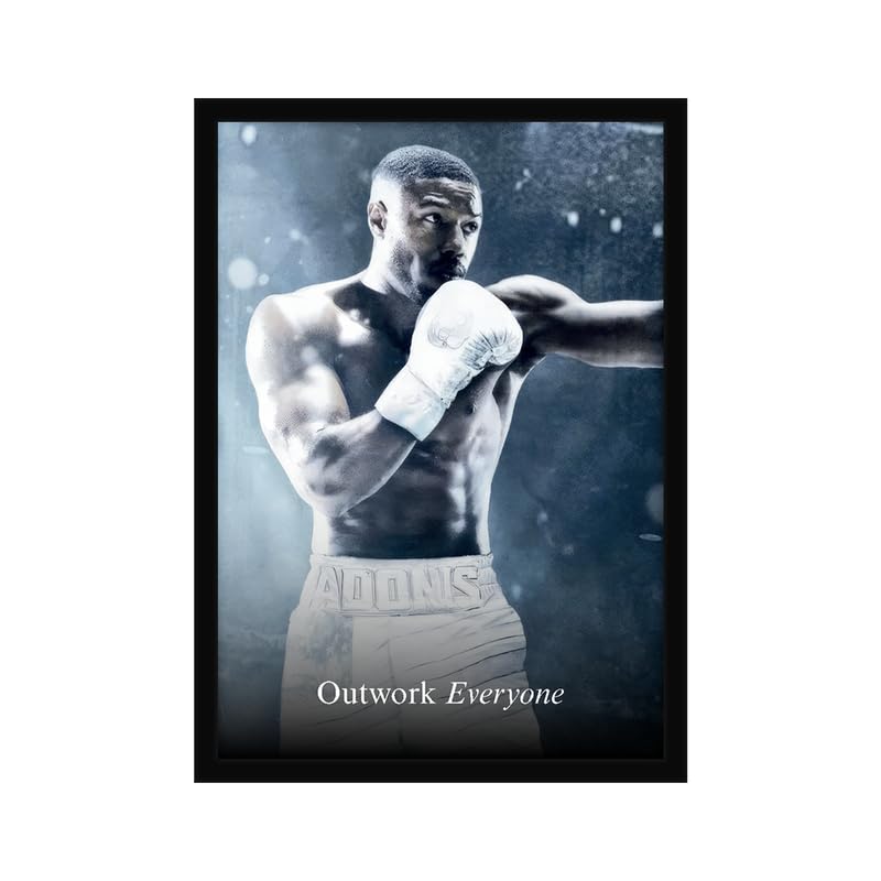 Image of CodersParadise inchOutwork Everyone inch Boxing Poster Frame | Premium A4 Motivational Wall Art for Bedroom, Office & Home Gym | Powerful Athlete-Inspired Decor for Fitness Lovers & Achievers