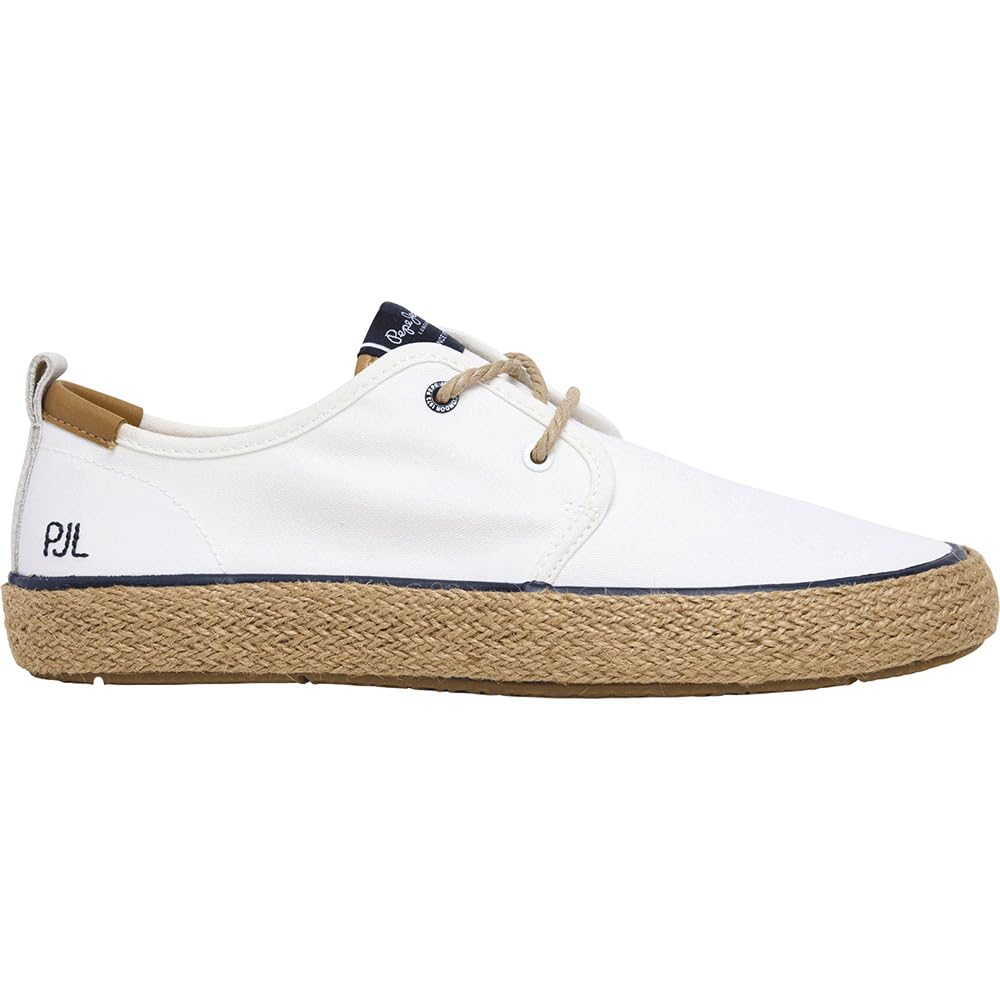 Pepe Jeans Unisex Blanc Trainers Port Tourists