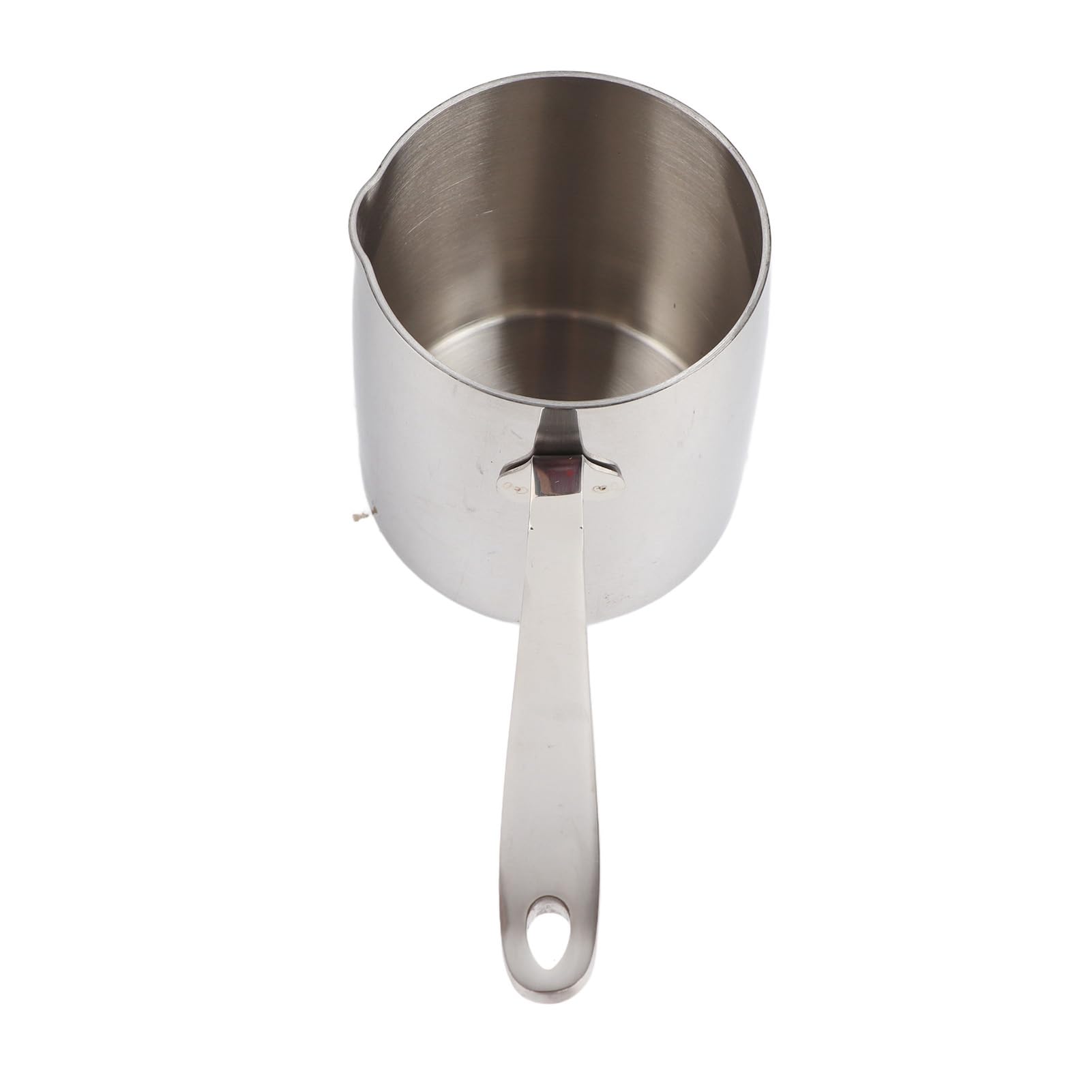 Omabeta Chauffe-beurre à Conduction Thermique Rapide en Acier Inoxydable, avec Trou D'échelle Précis pour la Cuisson dans une Petite Casserole (700ML)