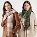 Womens Scarf Fashion Feel Plaid, Long Blanket Scarf Long Plaid Wraps Big