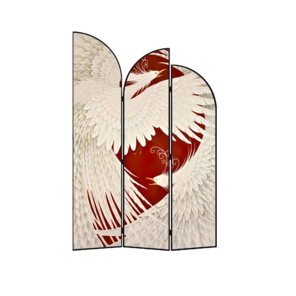 Privacy Screen Screen Partition Decoration Home Living Room Tea Entrance Foldable Background Wall Chinese Phoenix Privacy Room Divider