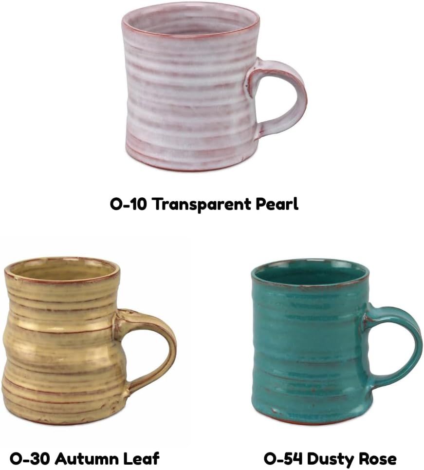 AMACO Opalescent Glazes 6-Pint Class Pack 2, 6 Assorted Colors, Low Fire Cone 05 (O) Liquid Ceramic Pottery Glazes for Bisque