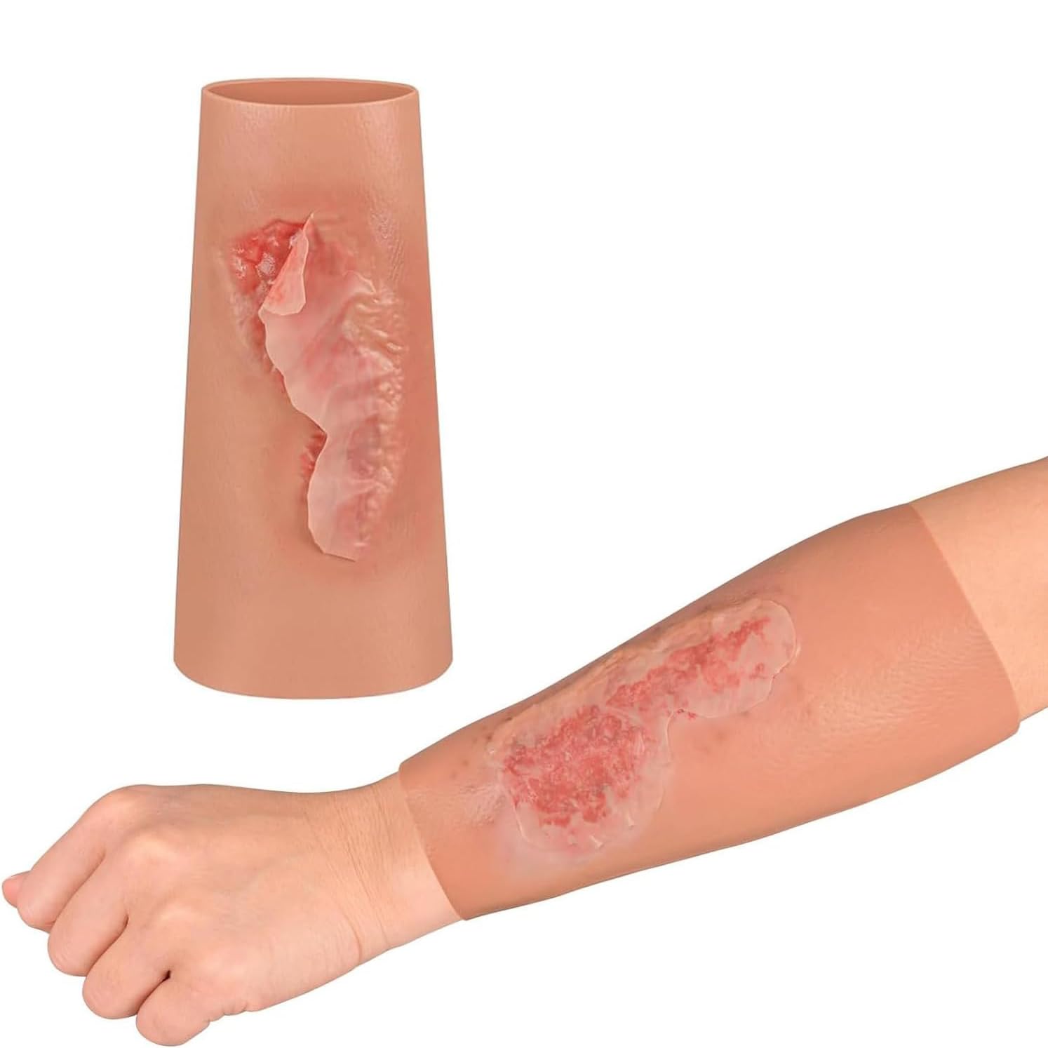 Abrasion Wundversorgung Training Sleeve, Wunde Packung Trainer, Wearable Trauma Hautmodell, Medizinische Ausbildung Modell, Wunde Reinigung Behandlung Modell, Für Medizinische Klassen, Arzt