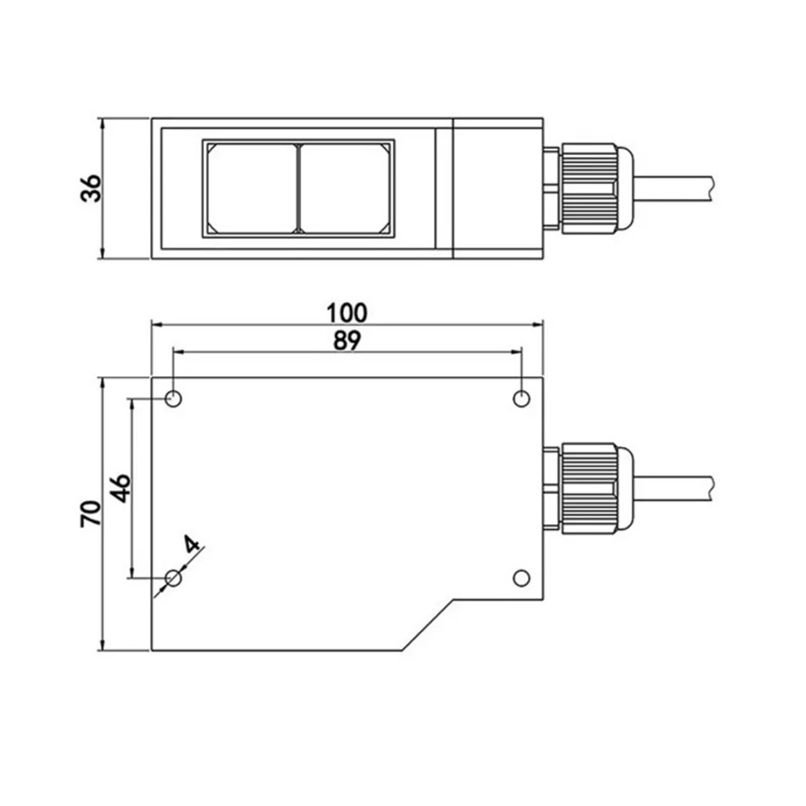 Fotoelektrischer Sensor E3K 20 m Erkennungsabstandsschaltersensor 24 V 110 V 220 V Näherungssensor(15M)