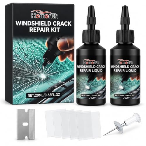 Windshield-Chip-Repair-Kit-Windshield-Crack-Repair-Fluid-for-Bullseye-Star-Linear-Cracks--DIY-Glass-Liquid-for-Auto-Windows-2pack Windshield Chip Repair Kit, Windshield Crack Repair Fluid, for Bullseye, Star & Linear Cracks – DIY Glass Liquid for Auto Windows,-2pack - Image 1